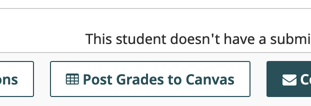 Screenshot of Post grades to Canvas button